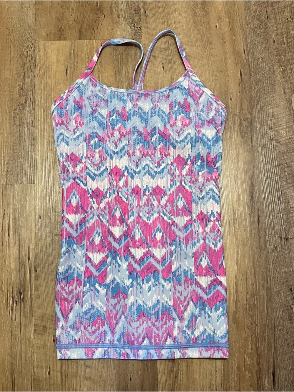 Ivivva By Lululemon Blue & Pink Colorful Sporty Tank Top Girl's Size 7